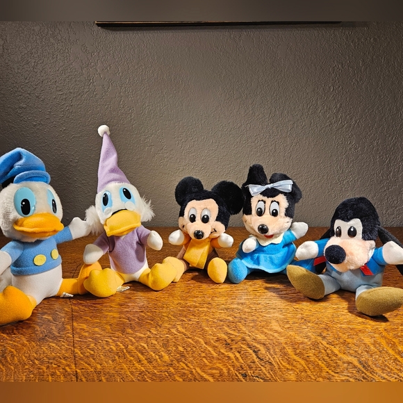 Disney Other - Mickey's Christmas Carol Plush Set Of 5 Vintage 1984